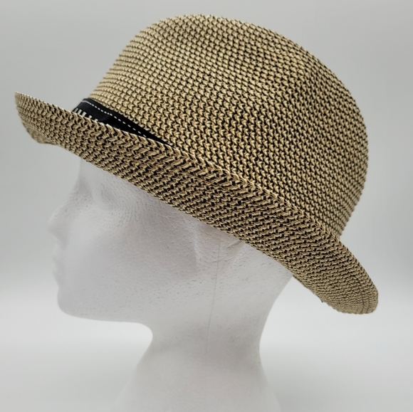 DELUX | woven straw fedora hat - Picture 1 of 8